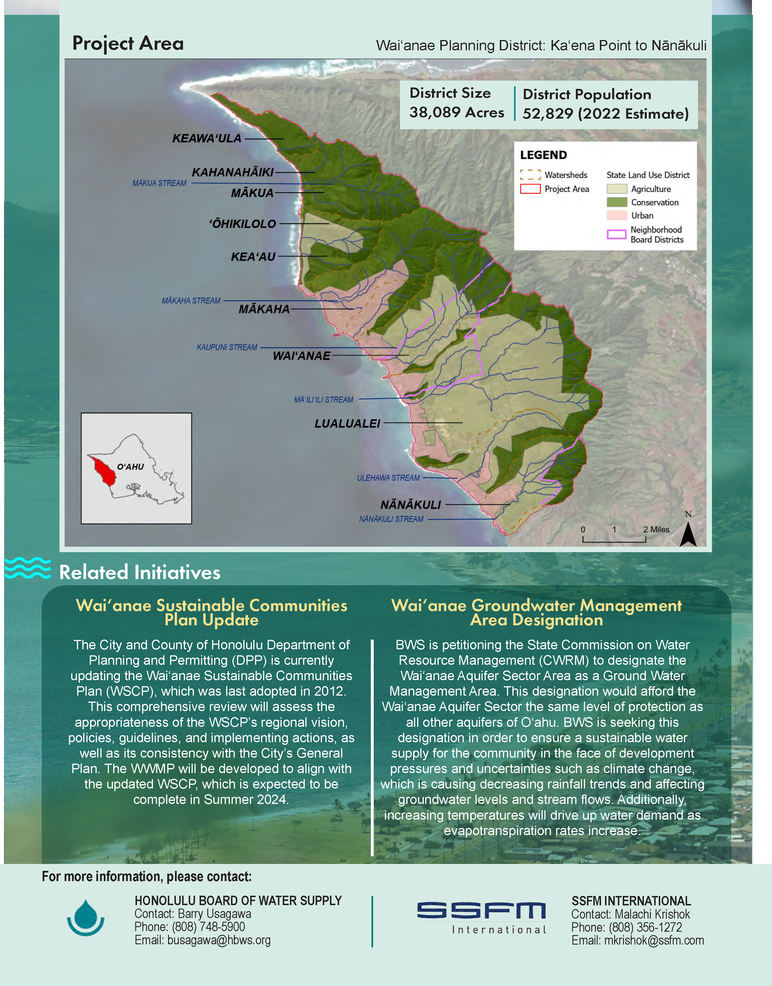 waianae watershed management plan update